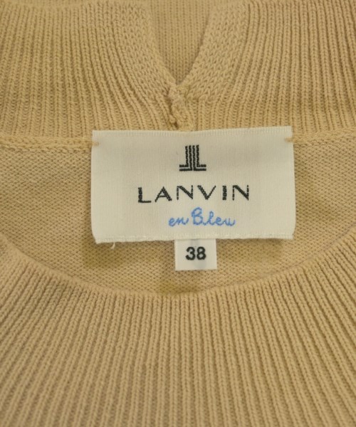 LANVIN en bleu（ランバンオンブルー）ニット・セーター ベージュ サイズ:38(M位) レディース/2200633376017