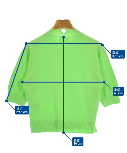 LANVIN en bleu（ランバンオンブルー）ニット・セーター 緑 サイズ:38(M位) レディース/2200633376024