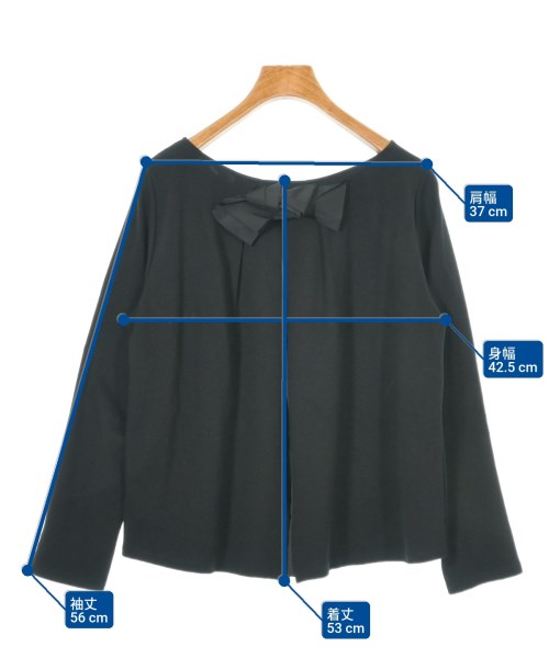 LANVIN en bleu（ランバンオンブルー）Tシャツ・カットソー 黒 サイズ:38(M位) レディース/2200634495038