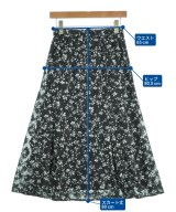 LANVIN en bleu（ランバンオンブルー）ロング・マキシ丈スカート 黒 サイズ:36(S位) レディース/2200635432032