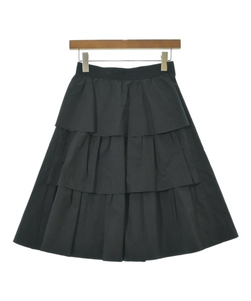 LANVIN en bleu（ランバンオンブルー）ひざ丈スカート 黒 サイズ:-(S位) レディース/2200626013080