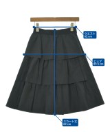 LANVIN en bleu（ランバンオンブルー）ひざ丈スカート 黒 サイズ:-(S位) レディース/2200626013080