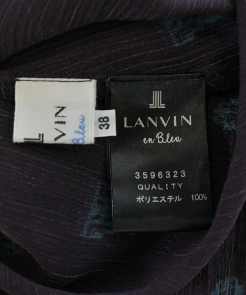 LANVIN en bleu（ランバンオンブルー）シャツワンピース 紫 サイズ:38(M位) レディース/2200632072019
