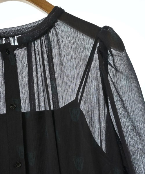 LANVIN en bleu（ランバンオンブルー）シャツワンピース 紫 サイズ:38(M位) レディース/2200632072019