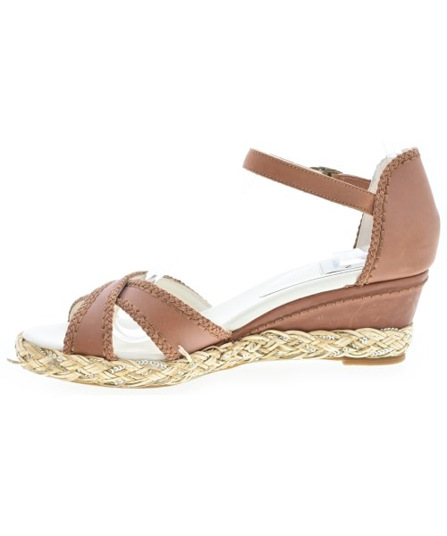 LANVIN en bleu（ランバンオンブルー）サンダル 茶 サイズ:24cm レディース/2200628215307