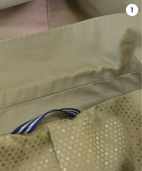 LANVIN en bleu（ランバンオンブルー）テーラードジャケット ベージュ サイズ:50(XL位) メンズ/2200532777069
