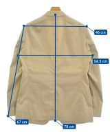 LANVIN en bleu（ランバンオンブルー）テーラードジャケット ベージュ サイズ:50(XL位) メンズ/2200532777069
