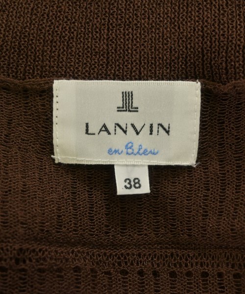 LANVIN en bleu（ランバンオンブルー）ニット・セーター 茶 サイズ:38(M位) レディース/2200621433067