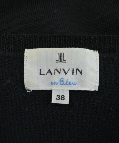 LANVIN en bleu（ランバンオンブルー）カーディガン 黒 サイズ:38(M位) レディース/2200626811051