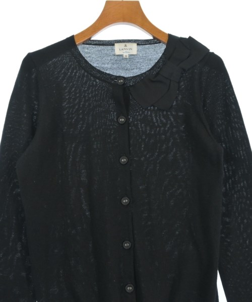 LANVIN en bleu（ランバンオンブルー）カーディガン 黒 サイズ:38(M位) レディース/2200626811051