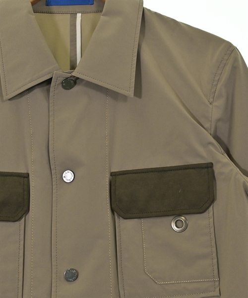 LANVIN en bleu（ランバンオンブルー）カジュアルジャケット ベージュ サイズ:48(L位) メンズ/2200627565076