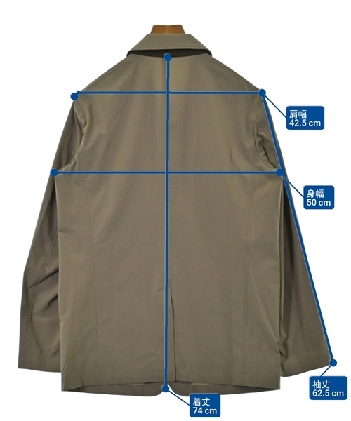 LANVIN en bleu（ランバンオンブルー）カジュアルジャケット ベージュ サイズ:48(L位) メンズ/2200627565076