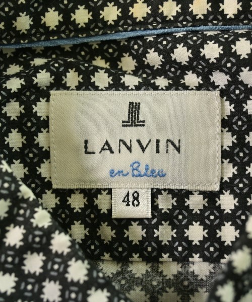 LANVIN en bleu（ランバンオンブルー）カジュアルシャツ 黒 サイズ:48(L位) メンズ/2200627714047