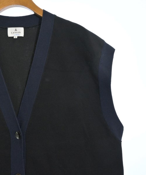 LANVIN en bleu（ランバンオンブルー）ベスト 黒 サイズ:38(M位) レディース/2200617086024