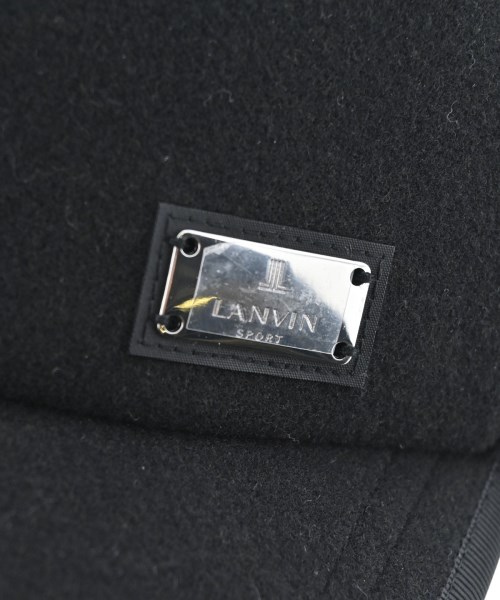LANVIN SPORT（ランバンスポーツ）キャップ 黒 サイズ:F メンズ/2200630971086