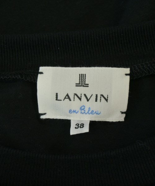 LANVIN en bleu（ランバンオンブルー）Tシャツ・カットソー 黒 サイズ:38(M位) レディース/2200586575024