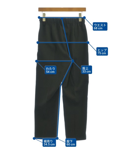 LANVIN en bleu（ランバンオンブルー）スラックス 黒 サイズ:38(M位) レディース/2200618471065