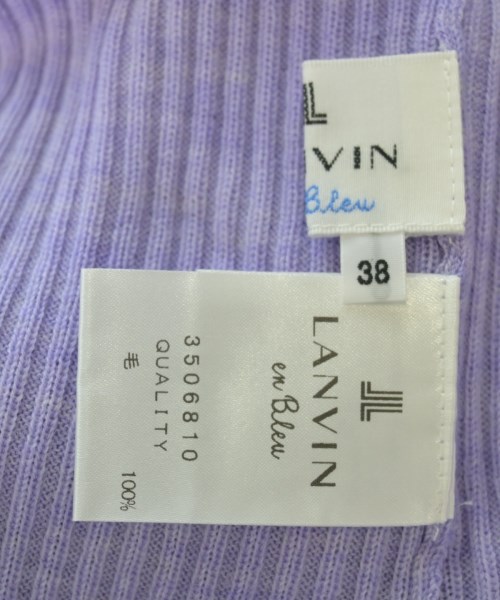 LANVIN en bleu（ランバンオンブルー）ニット・セーター 紫 サイズ:38(M位) レディース/2200669958454