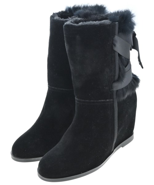 LANVIN en bleu(ランバンオンブルー)ブーツ 黒 サイズ:24cm/2200670078080