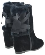 LANVIN en bleu（ランバンオンブルー）ブーツ 黒 サイズ:24cm レディース/2200670078080