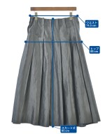 LANVIN en bleu（ランバンオンブルー）ロング・マキシ丈スカート グレー サイズ:38(M位) レディース/2200675132015