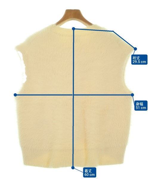 LANVIN en bleu（ランバンオンブルー）ベスト ベージュ サイズ:38(M位) レディース/2200674539143