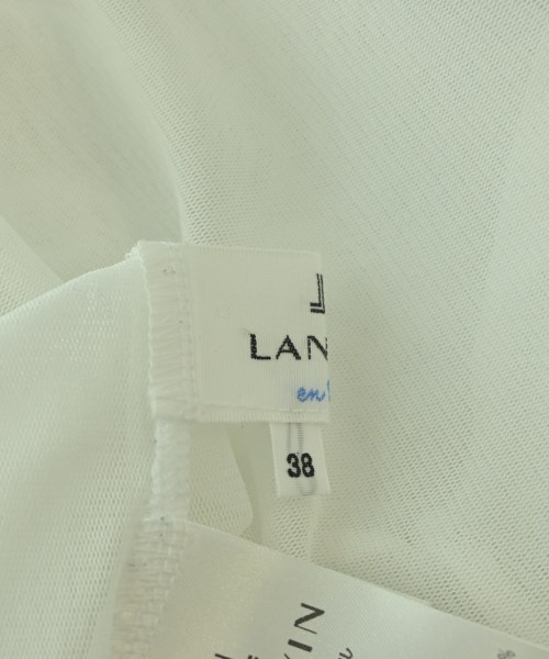 LANVIN en bleu（ランバンオンブルー）Tシャツ・カットソー 白 サイズ:38(M位) レディース/2200674539259