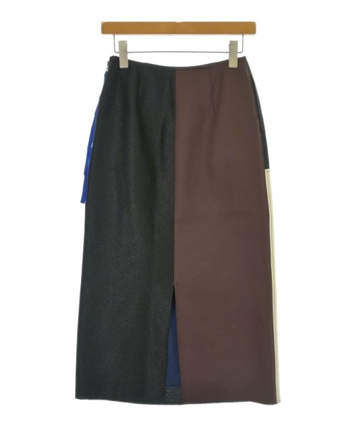 LANVIN en bleu（ランバンオンブルー）ロング・マキシ丈スカート 黒 サイズ:36(S位) レディース/2200674539457