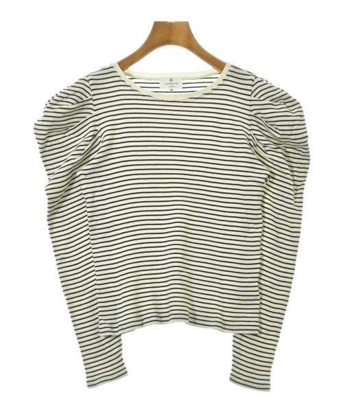 LANVIN en bleu(ランバンオンブルー)Tシャツ・カットソー 白 サイズ:38(M位)/2200674591097