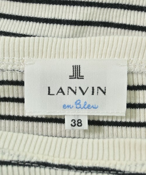 LANVIN en bleu（ランバンオンブルー）Tシャツ・カットソー 白 サイズ:38(M位) レディース/2200674591097