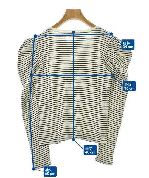 LANVIN en bleu（ランバンオンブルー）Tシャツ・カットソー 白 サイズ:38(M位) レディース/2200674591097