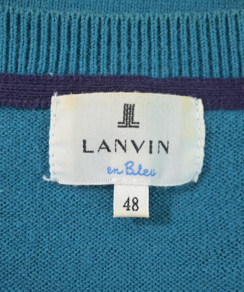 LANVIN en bleu（ランバンオンブルー）ニット・セーター 青 サイズ:48(L位) メンズ/2200674087132