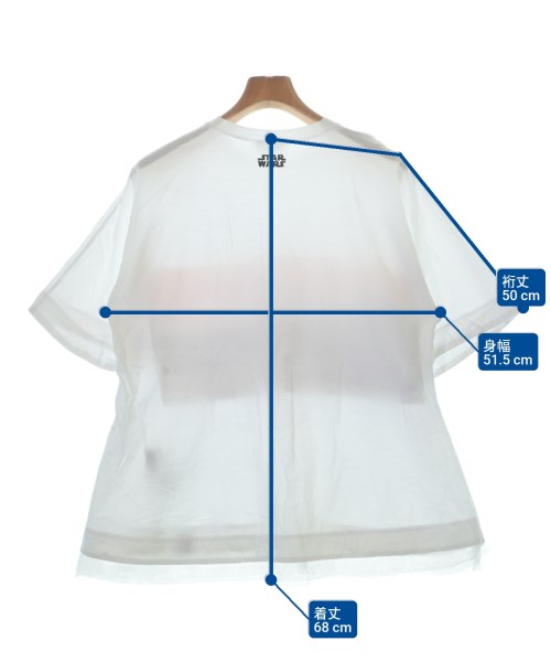 LANVIN en bleu（ランバンオンブルー）Tシャツ・カットソー 白 サイズ:F レディース/2200677730073