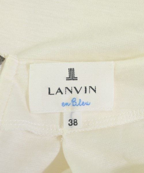 LANVIN en bleu（ランバンオンブルー）Tシャツ・カットソー 白 サイズ:38(M位) レディース/2200694852024