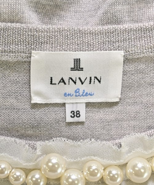 LANVIN en bleu（ランバンオンブルー）ニット・セーター グレー サイズ:38(M位) レディース/2200688357078