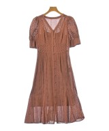LANVIN en bleu（ランバンオンブルー）ワンピース 茶 サイズ:36(S位) レディース/2200696785023