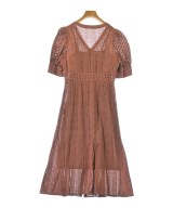 LANVIN en bleu（ランバンオンブルー）ワンピース 茶 サイズ:36(S位) レディース/2200696785023