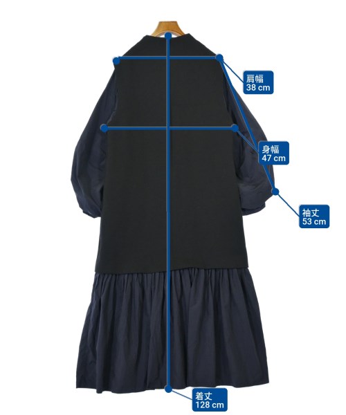 LANVIN en bleu（ランバンオンブルー）ワンピース 黒 サイズ:38(M位) レディース/2200700241019