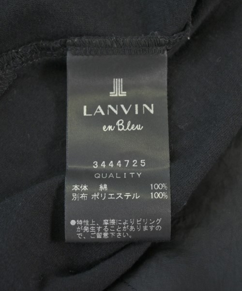 LANVIN en bleu（ランバンオンブルー）Tシャツ・カットソー 黒 サイズ:38(M位) レディース/2200699148092