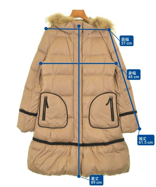 LANVIN en bleu（ランバンオンブルー）ダウンコート ベージュ サイズ:38(M位) レディース/2200697132451