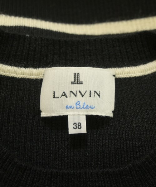 LANVIN en bleu（ランバンオンブルー）ニット・セーター 黒 サイズ:38(M位) レディース/2200659519061