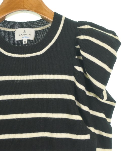 LANVIN en bleu（ランバンオンブルー）ニット・セーター 黒 サイズ:38(M位) レディース/2200659519061