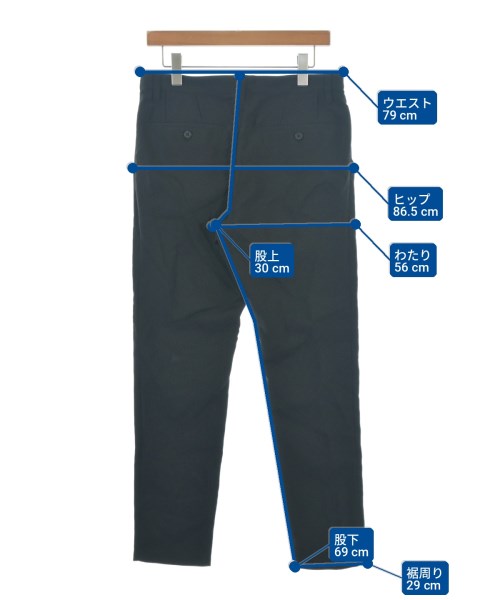 LANVIN en bleu（ランバンオンブルー）スラックス 黒 サイズ:48(L位) メンズ/2200712165037