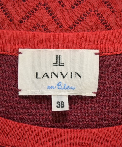 LANVIN en bleu（ランバンオンブルー）ニット・セーター 赤 サイズ:38(M位) レディース/2200712886048