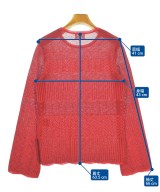 LANVIN en bleu（ランバンオンブルー）ニット・セーター 赤 サイズ:38(M位) レディース/2200712886048