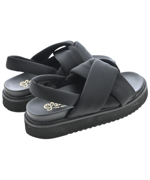 LANVIN en bleu（ランバンオンブルー）サンダル 黒 サイズ:M(23cm位) レディース/2200714839011