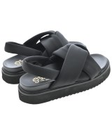 LANVIN en bleu（ランバンオンブルー）サンダル 黒 サイズ:M(23cm位) レディース/2200714839011