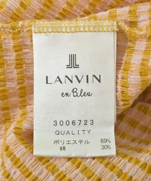 LANVIN en bleu（ランバンオンブルー）Tシャツ・カットソー オレンジ サイズ:38(M位) レディース/2200711116023