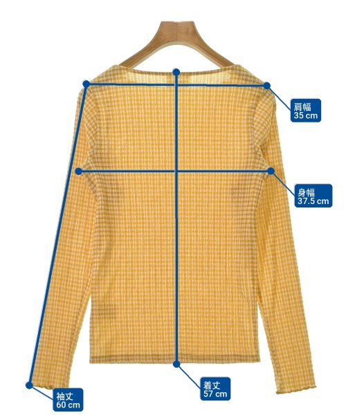 LANVIN en bleu（ランバンオンブルー）Tシャツ・カットソー オレンジ サイズ:38(M位) レディース/2200711116023