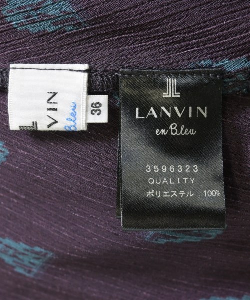 LANVIN en bleu（ランバンオンブルー）ワンピース 紫 サイズ:36(S位) レディース/2200715353073